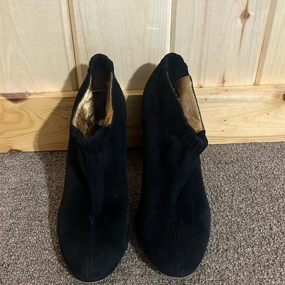 Sam‎ Edelman Black Suede Simone Ankle Boots Size 9M - Picture 2 of 7